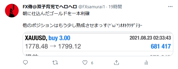 FX侍のTwitter