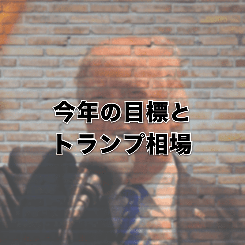 あなたの今年の目標とトランプ相場の特徴について