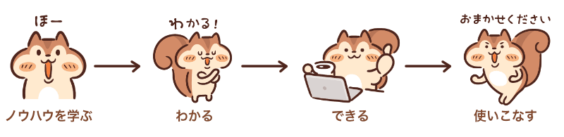 ノウハウ習得までのステップ