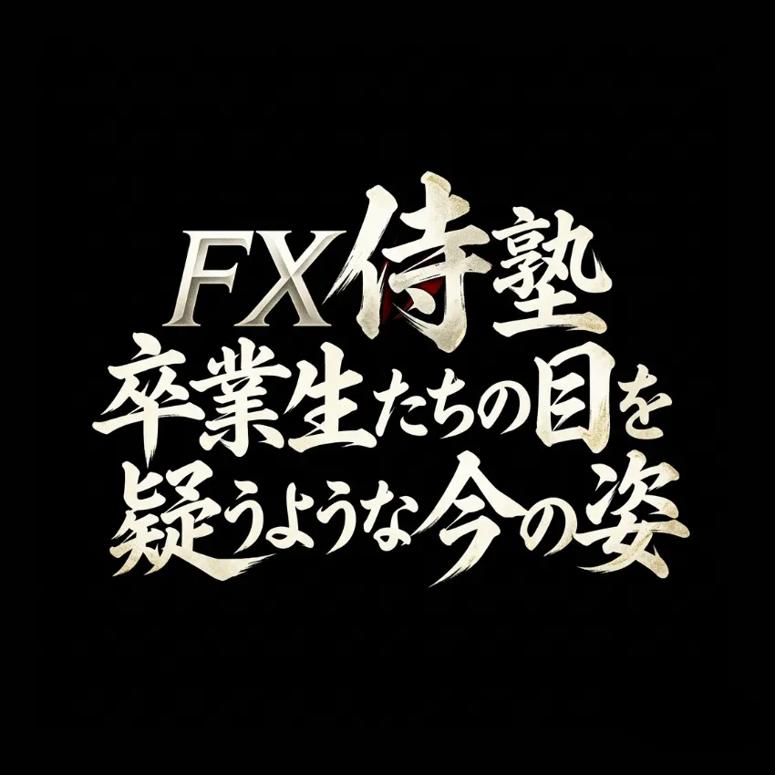 FX侍塾卒業生たちが何故こんなに勝ち続けられるのか