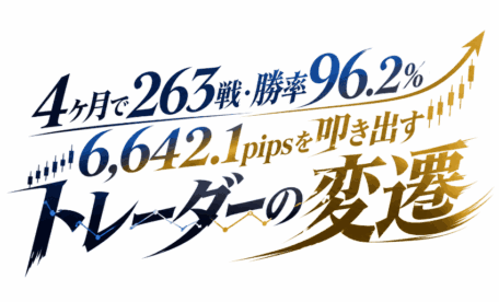 4ヶ月で263戦・勝率96.2%・6,642.1pipsを叩き出すトレーダーの変遷