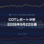 COTレポート分析 2026年9月22日週